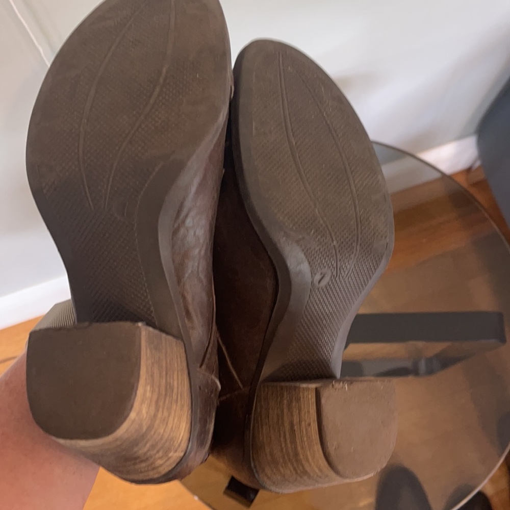 Cool retro brown lace up booties - Picture 5 of 6